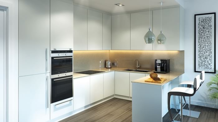 Luxury apartment kitchen