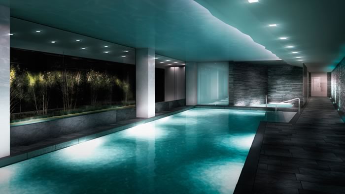 Luxury apartments with residents pool and jacuzzi in London
