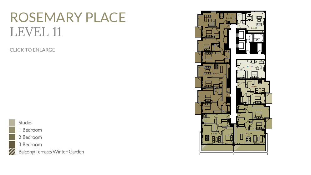 Rosemary Place apartment building level 11