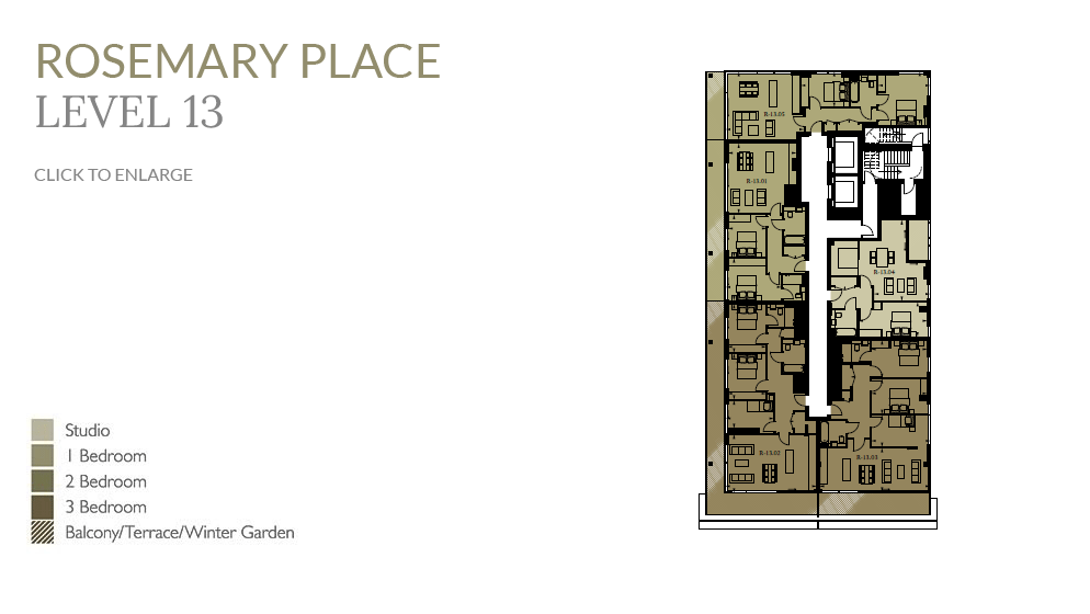 Rosemary Place apartment building level 13