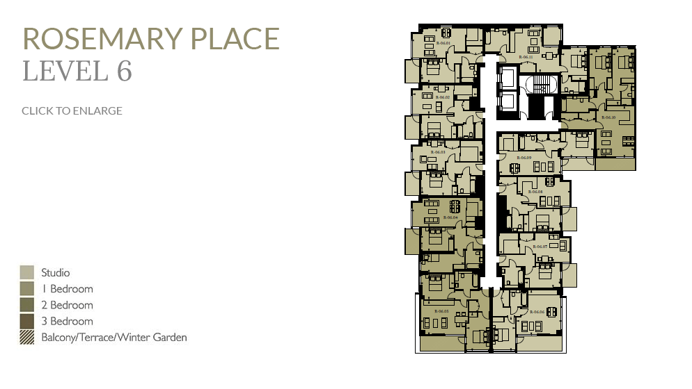Rosemary Place apartment building level 6