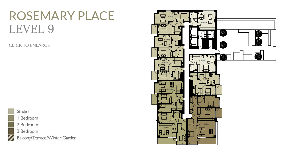 Rosemary Place apartment building level 9