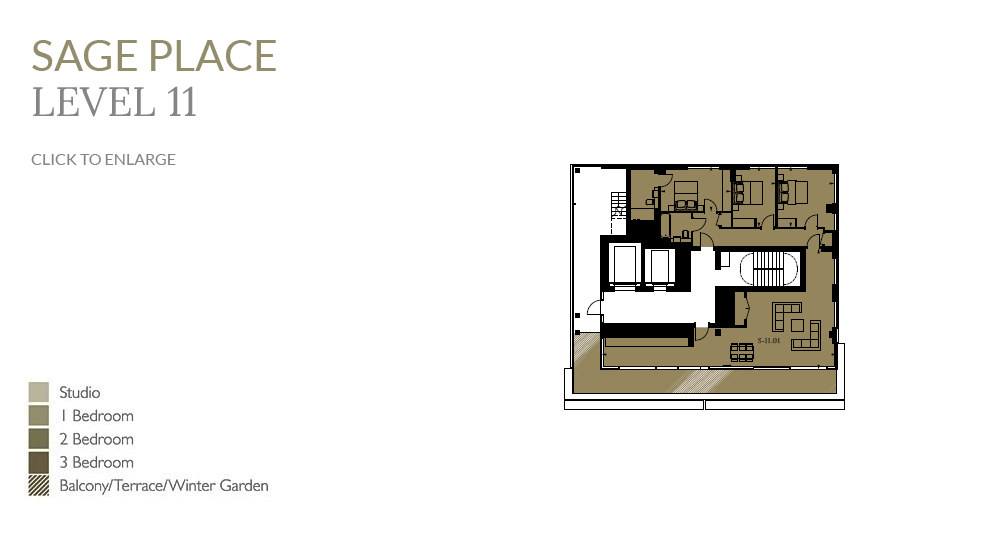 Sage Place apartment building level 11