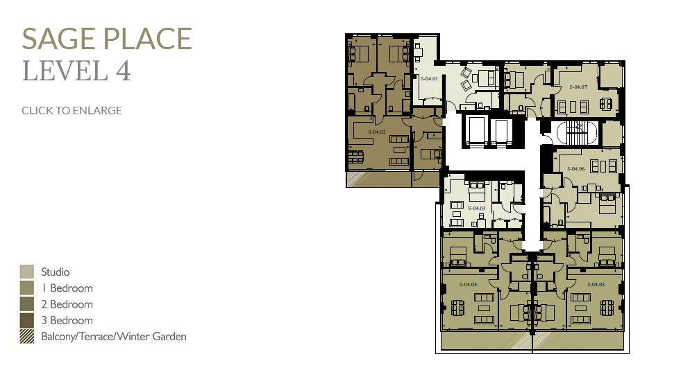 Sage Place apartment building level 4